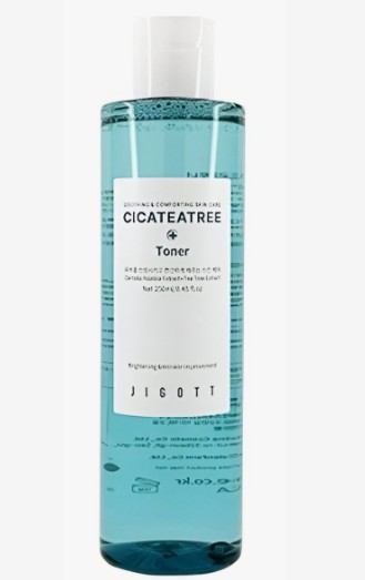 JIGOTT Cicateatree Toner Успокаивающий тонер для лица с экстрактами центеллы азиатской и чайного дерева 250мл