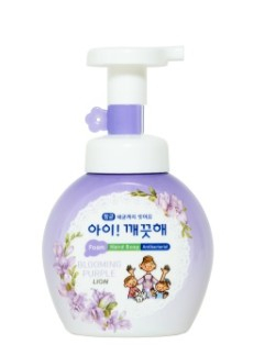 LION Ai kekute Foam handsoap blooming purple 250ml Жидкое пенное мыло для рук с ароматом фиалки 250мл