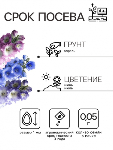 Семена цветов Дельфиниум 
