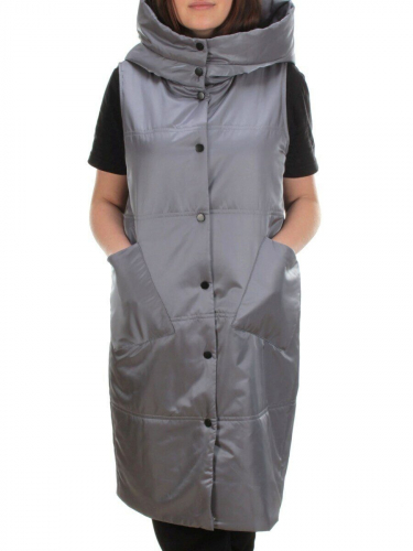 M006 GRAY Жилет женский демисезонный (100 гр. синтепон)