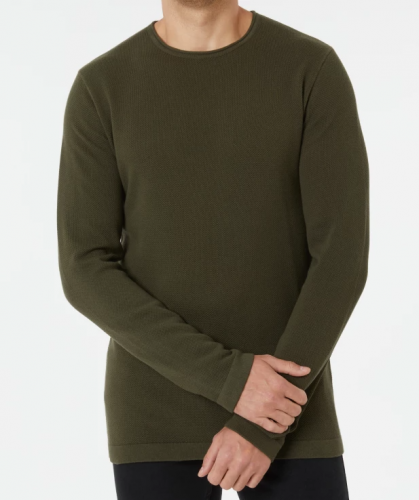 Feinstrickpullover in Khaki