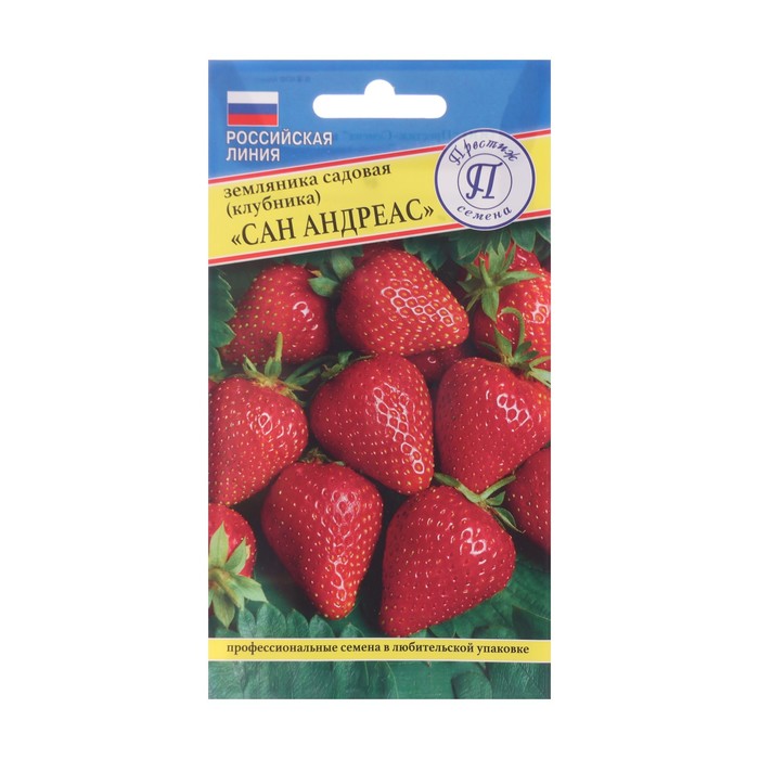 Семена Земляника ремонтантная «Сан Андреас», 0.01 г, «Престиж семена»