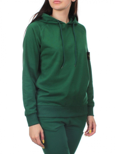 E102 GREEN Костюм спортивный женский (хлопок 90%, полиэстер 10%)