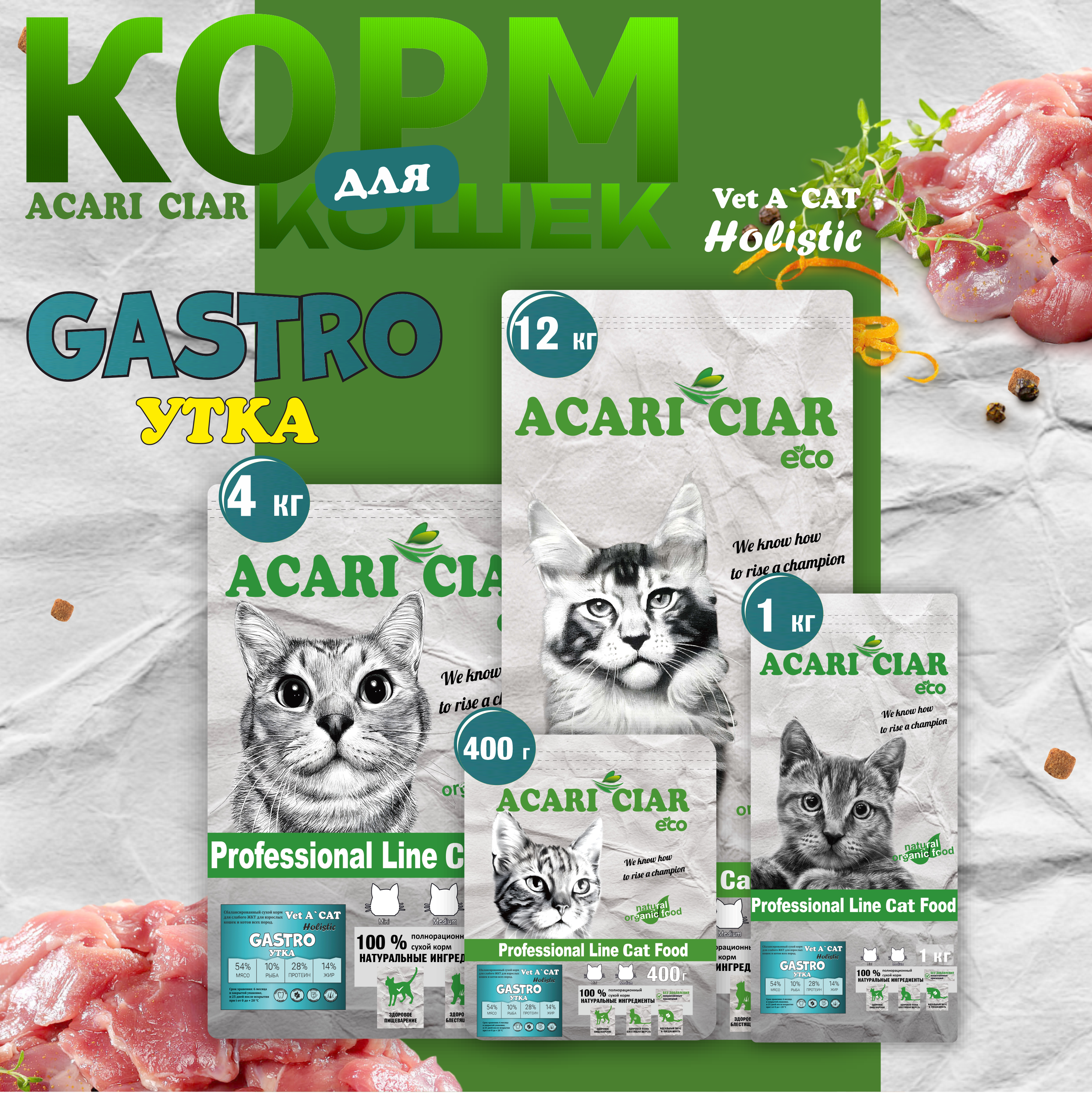Vet A’CAT Gastro Pato (Duck)