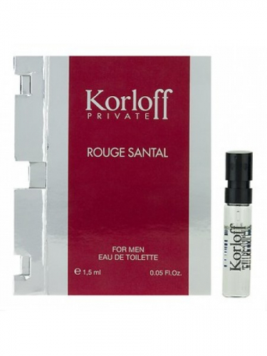 KORLOFF PARIS PRIVATE ROUGE SANTAL edt (m) 1.5ml пробник