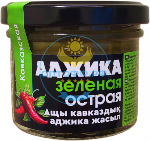 HiFood Соус кавказский Аджика зеленая острая 120гр (кор*11)