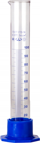 Цилиндр мерный на пл/подставке 100мл