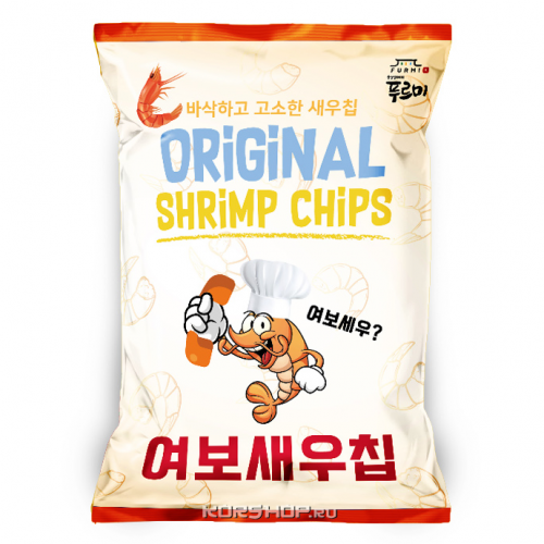 Чипсы с креветками Оригинальные Original Shrimp Chips Furmi, Корея, 80 г Акция