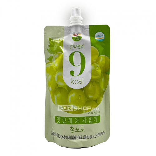 Желе конняку низкокалорийное Зеленый виноград Konjac Jelly 9 Kcal Green ...