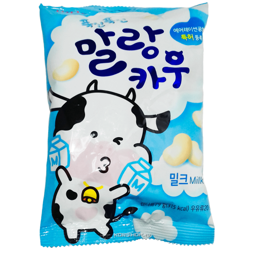 Жевательные молочные конфеты Malang Cow Lotte, Корея, 79 г Акция