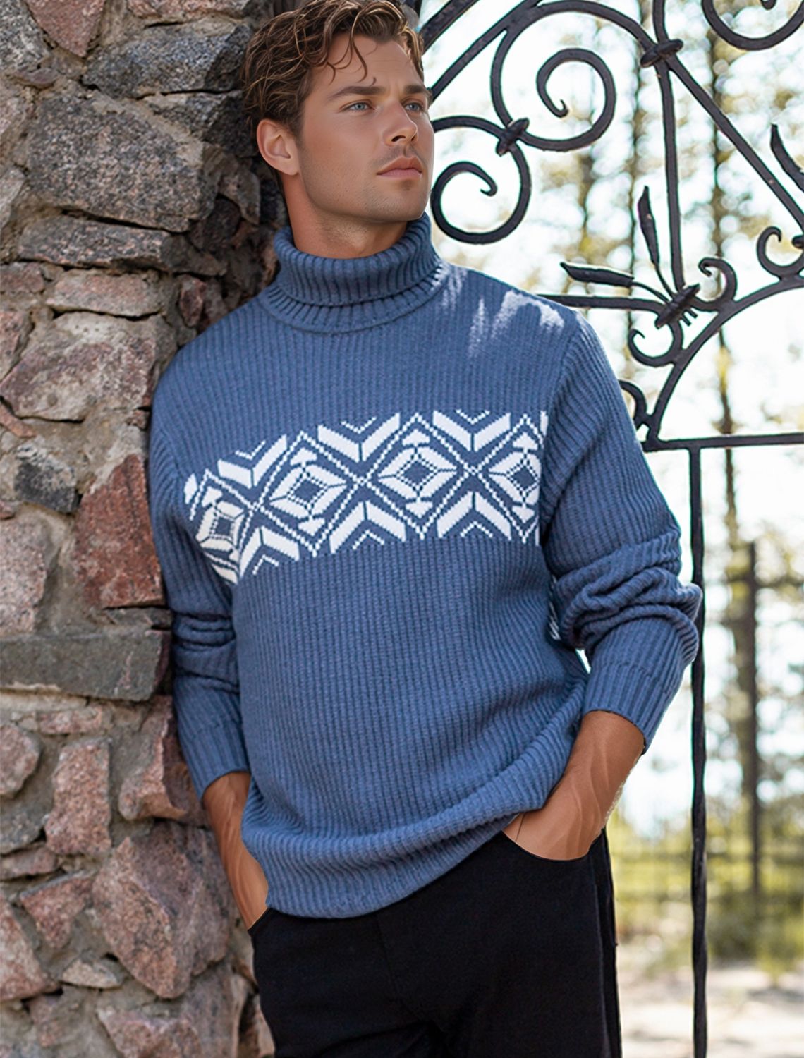 Свитер крупной фактурной вязки из мягкой пряжи из хлопка с акрилом