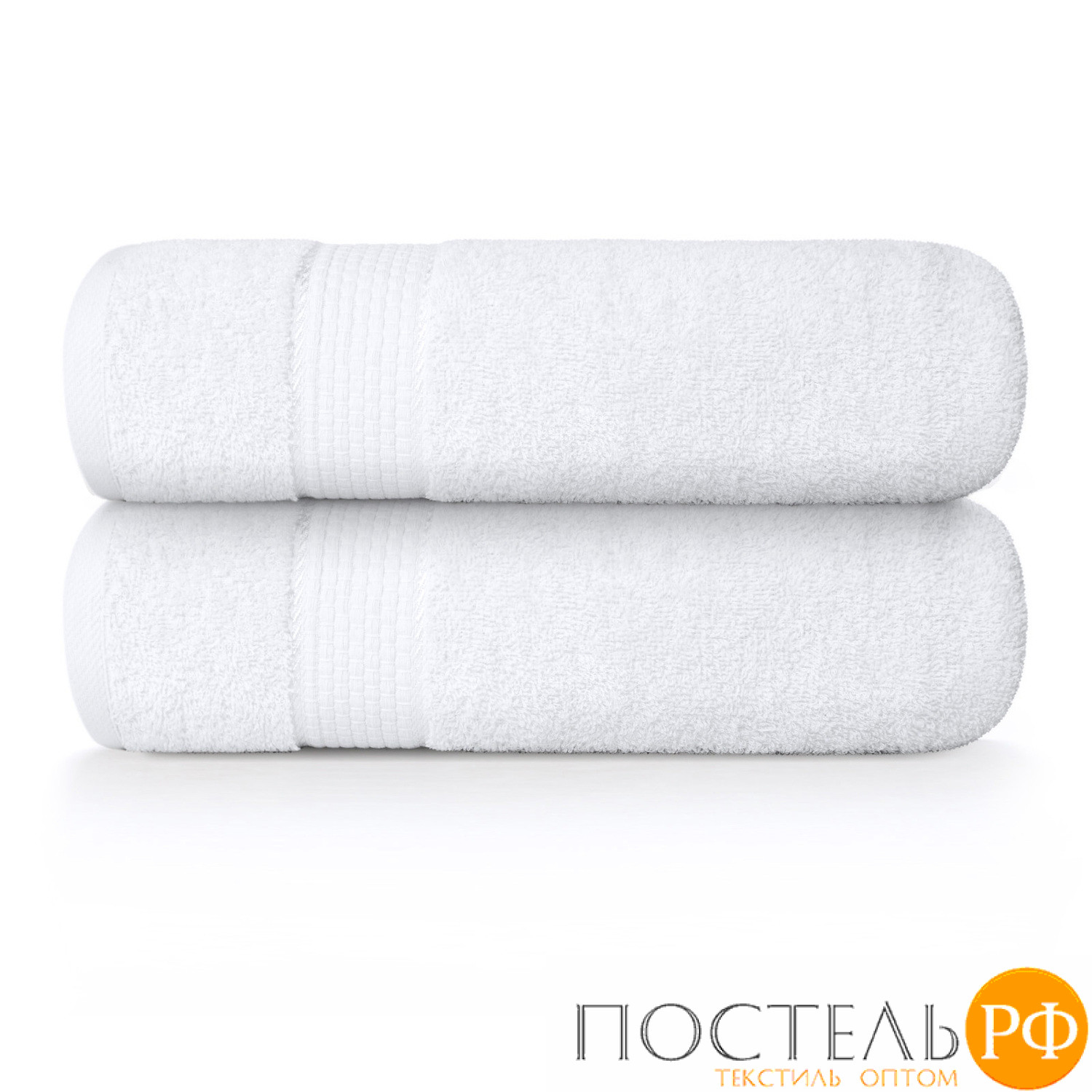 ст. цена336руб(1001) Набор из 2 полотенец Eleganta (Marakesh) 50х80 см махра 390 г/м2, 1001 гостиничный белый