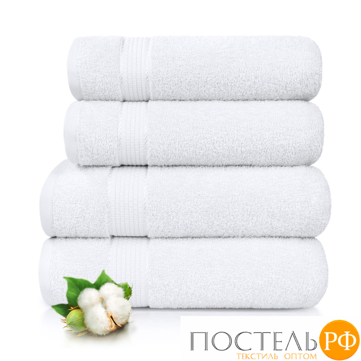 ст. цена806руб(1001) Набор из 6 полотенец Eleganta (Marakesh) 50х80 см махра 390 г/м2, 1001 гостиничный белый