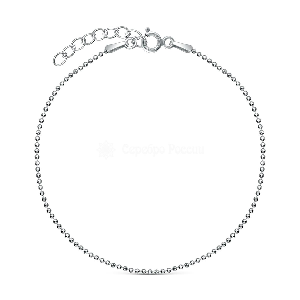 Браслет из серебра родированный - 17 см 2801R120L17