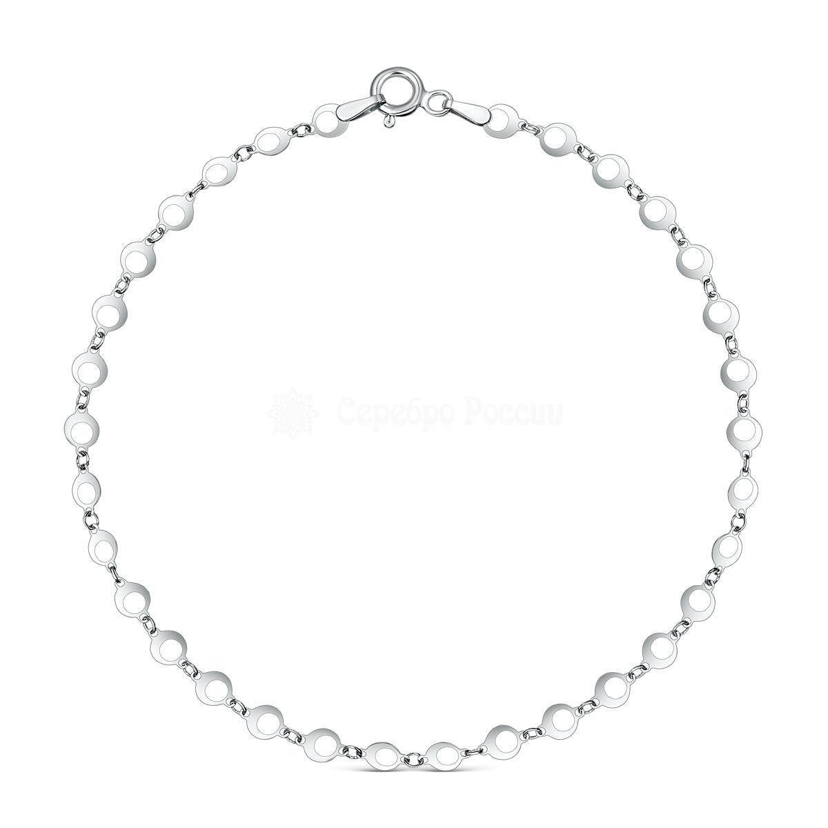 Браслет из серебра родированный 6300R10020L19