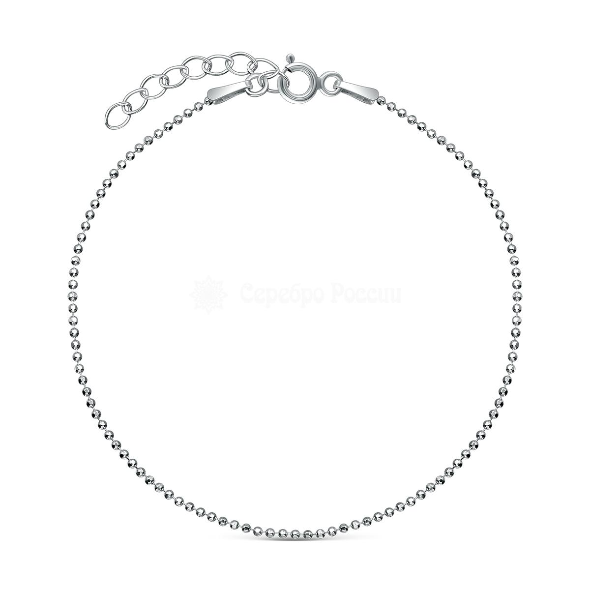 Браслет из серебра родированный - 17 см 2801R120L17
