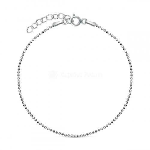 Браслет из серебра родированный - 17 см 2801R120L17