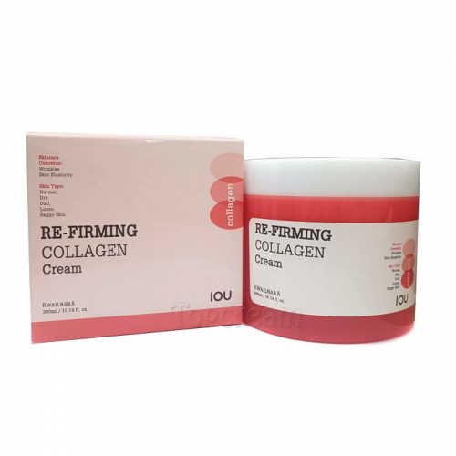 Крем для лица антивозрастной Kwailnara Iou Re-Firming Collagen Cream 300мл