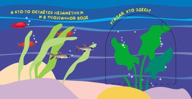 Кто живет в воде? Книжка с окошками