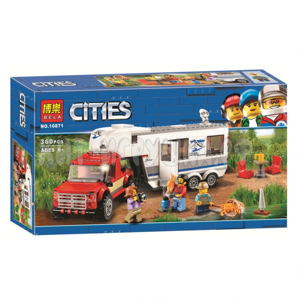 Конструктор Город. Дом на колесах 344 дет. 10871 / 22093 / 20871 / 8011, 10871