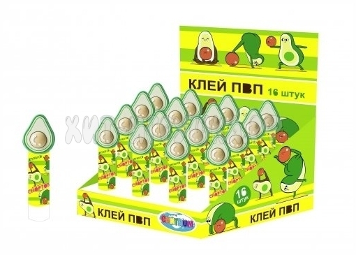 Клей карандаш 8 гр на ПВП основе Авокадо Centrum 87945, 87945