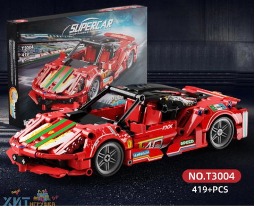 Конструктор Машина Феррари Ferrari 419 дет. с инерционным механизмом T3004, T3004