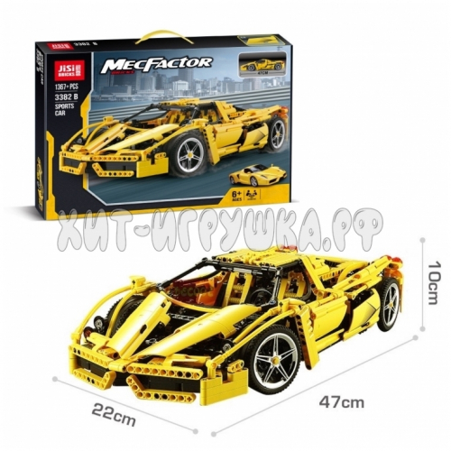 Конструктор Спорткар 1367 дет. 3382B, 3382B