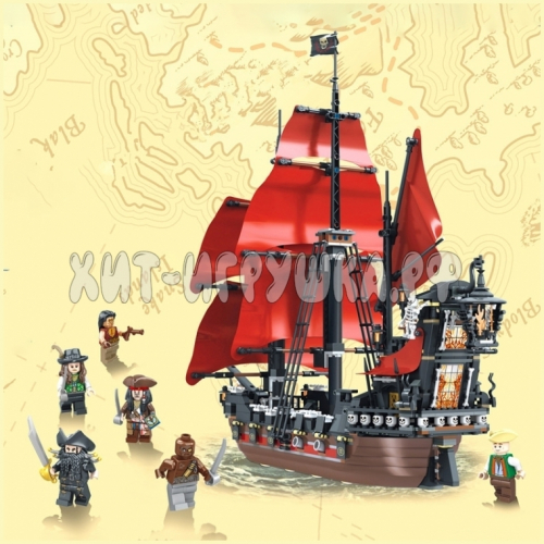 Конструктор Пиратский корабль 1097 дет. 16090 / 18015 / 40005, 16090 / 18015