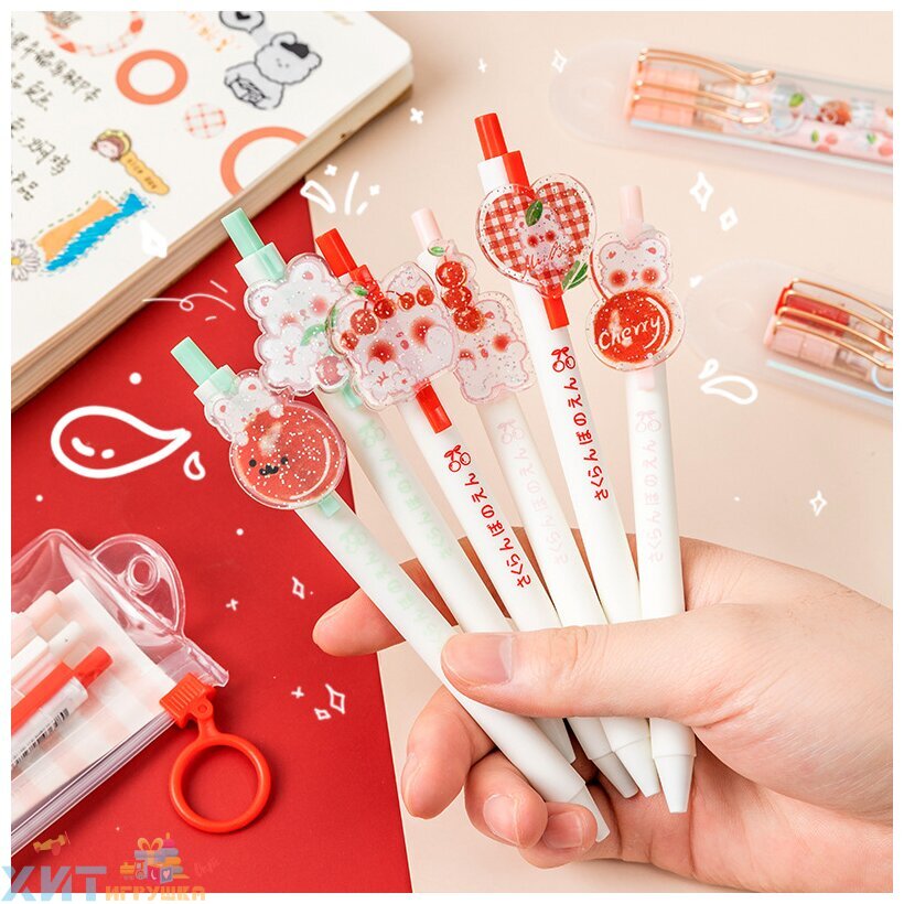 Ручка гелевая чёрная Cherry YML-6827, YML-6827
