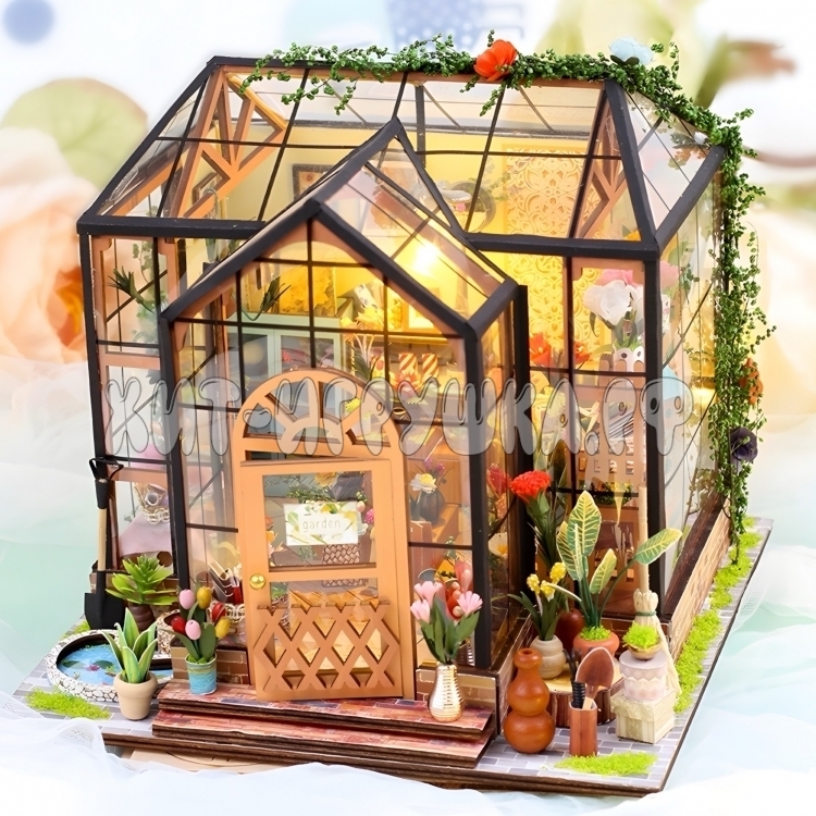 Интерьерный конструктор Румбокс Цветочная оранжерея (с подсветкой) TSGH209, H209