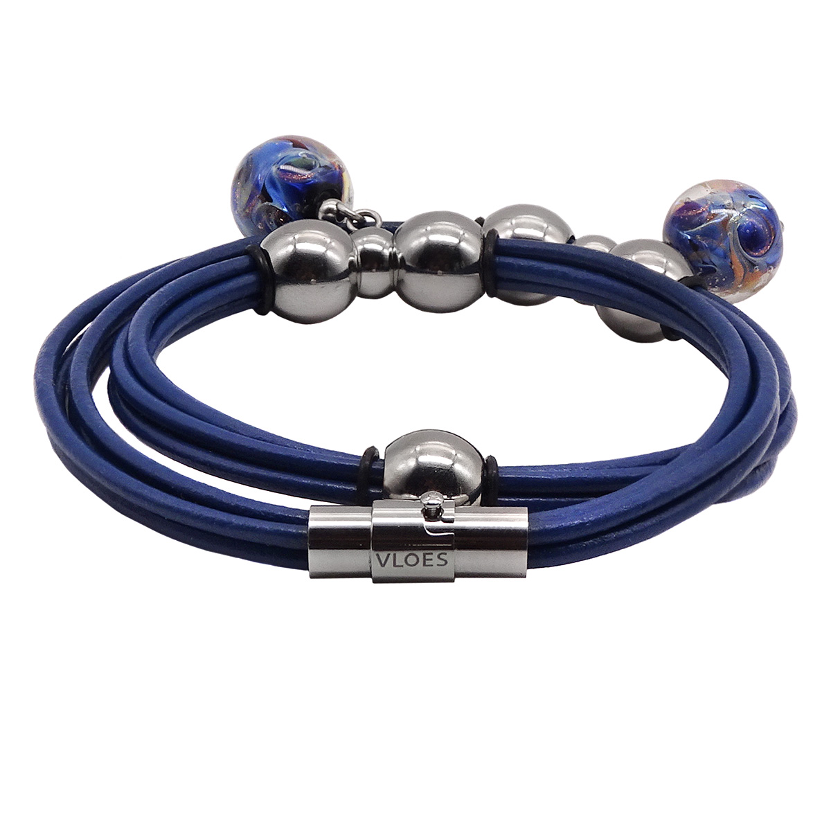 Браслет из муранского стекла BLUE NIGHT R1633