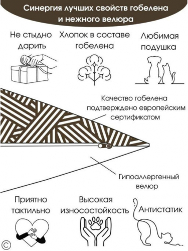 Ежевика Колоски Мелкие ягоды Наволочка 45х45 см 2310841 б/л