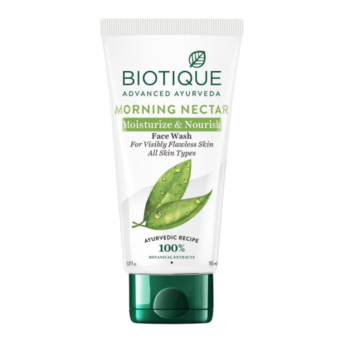 BIOTIQUE Morning Nectar Moisturizing Face Wash Увлажняющий и питательный гель для умывания с аюрведическими травами 150мл