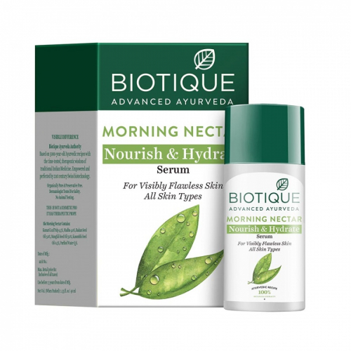 BIOTIQUE Morning nectar nourish & hydrate serum Питательная и увлажняющая сыворотка для лица 40мл