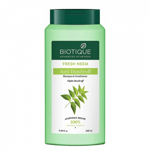 BIOTIQUE Fresh neem anti dandruff shampoo & conditioner Шампунь-кондиционер против перхоти с нимом 190мл