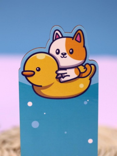 Подставка под телефон/планшет «Duck and cat»