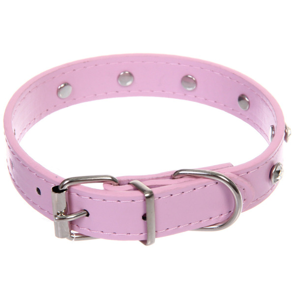 Ошейник для собак и кошек со стразами