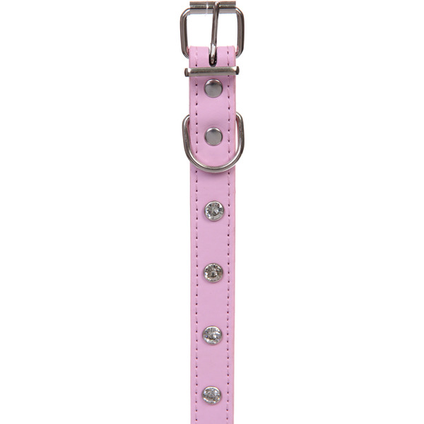 Ошейник для собак и кошек со стразами