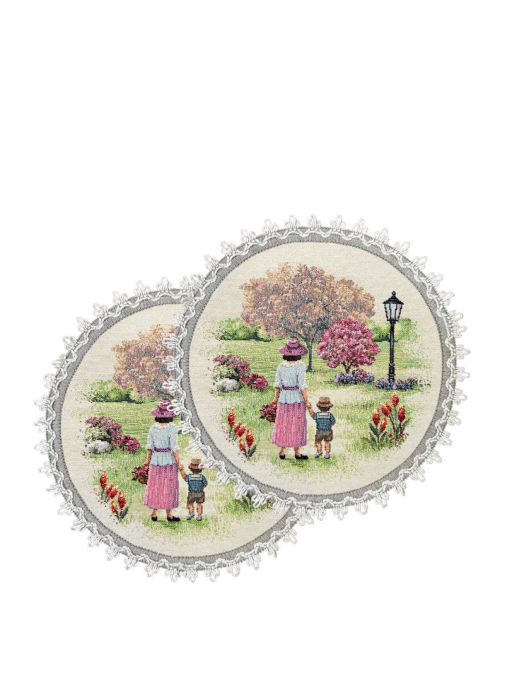 Весенний парк Девочки Комплект салфеток 2шт д27 2413128 б/л