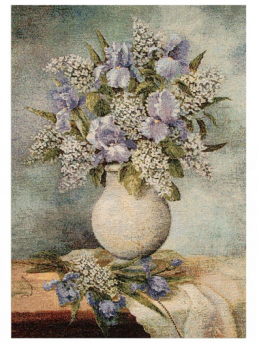 Голубые ирисы 1411 Купон 35х45 см 2689