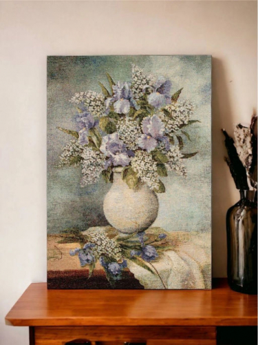 Голубые ирисы 1411 Купон 35х45 см 2689