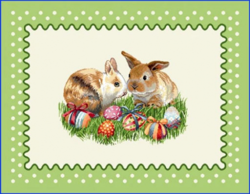 Кролик горошек Салфетка 38х48 см 00968