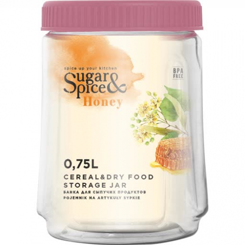 Банка для сыпучих продуктов 0,75л брусника Sugar&Spice Honey