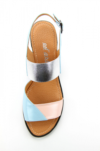 Босоножки ED'ART 6004.624'bl.blue/pink