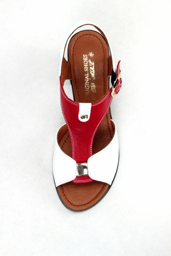 Босоножки ED'ART 6001.624'bl.white/red