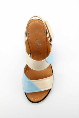 Босоножки ED'ART 6003.624'bl.beige/blue