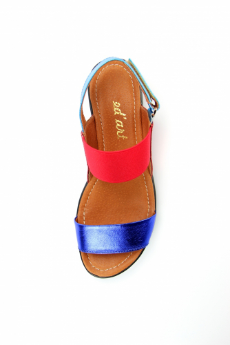 Босоножки ED'ART 2021.115'bl.blue/red
