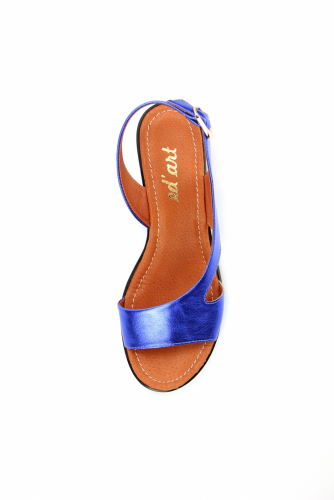 Босоножки ED'ART 3051.312'bl.blue-laminato