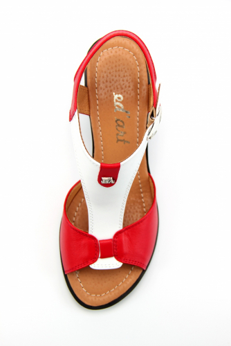 Босоножки ED'ART 6001.624'bl.red/white