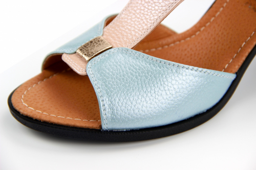 Босоножки ED'ART 6001.624'bl.blue+pink